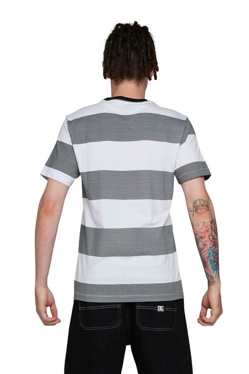 Camiseta DC Shoes M/C Large Stripe Star Branco