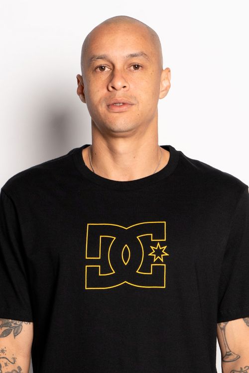 Camiseta Dc Shoes M/C Dc Outline Star Preto
