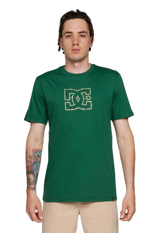 Camiseta DC Shoes M/C Stitched Star Verde Escuro