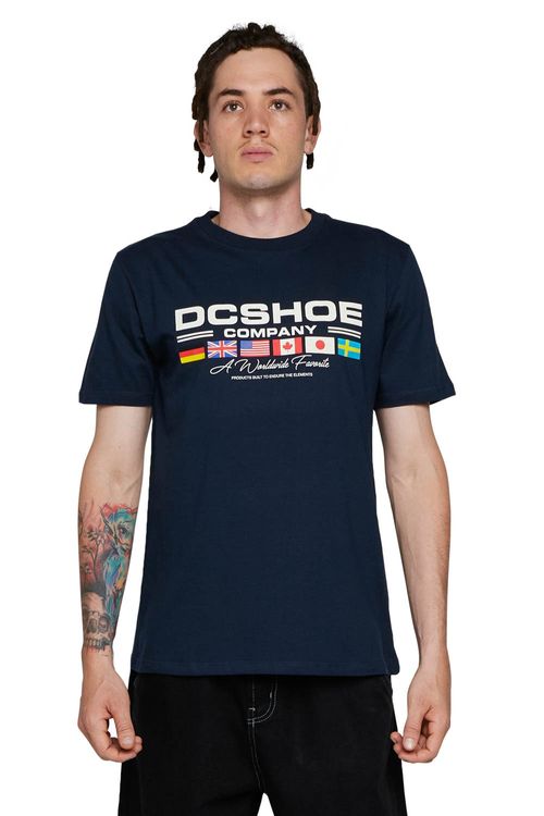 Camiseta DC Shoes M/C Worldwide Fav Marinho