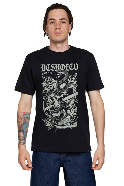 Camiseta DC Shoes M/C Snacke Lynx Preto