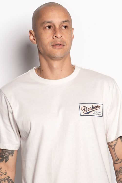 Camiseta Dc Shoes M/C The Classic Off White