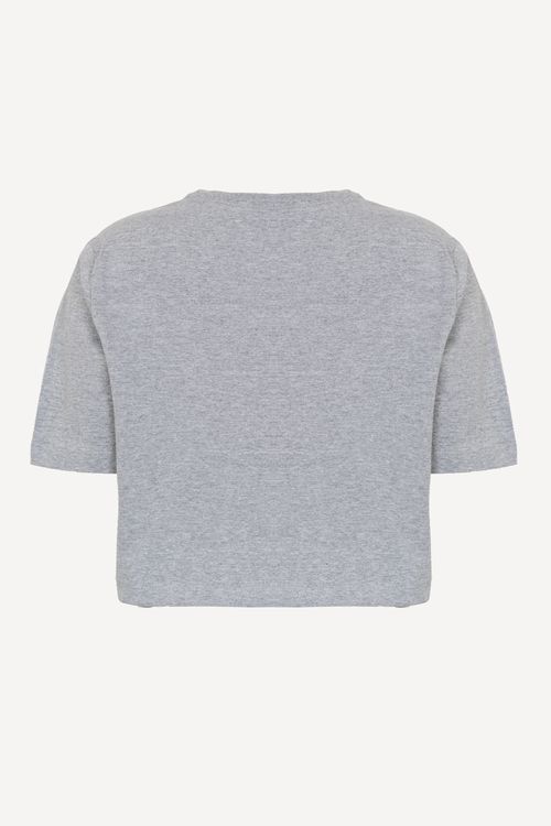 Camiseta DC Shoes M/C Showtime Starz Crop Cinza Mescla