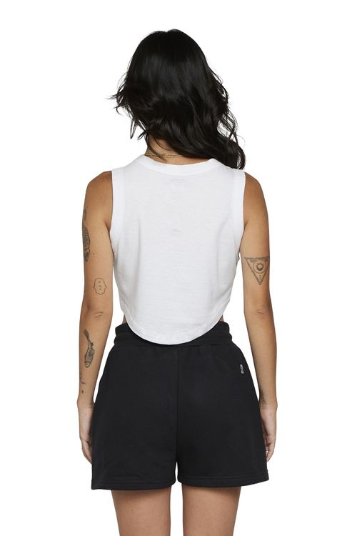 Regata DC Shoes Boyfriend Crop Branco