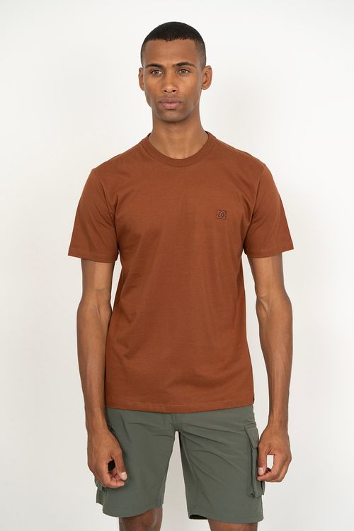 Camiseta Dc Shoes M/c Embroidery Marrom