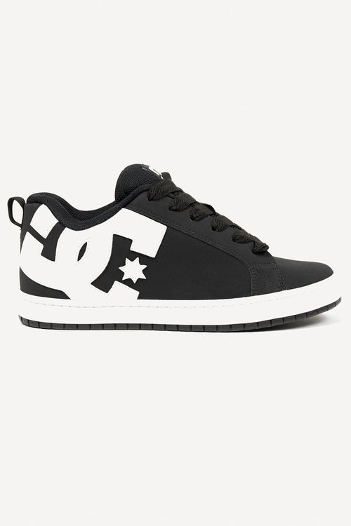Tênis Dc Shoes Dc New Court Graffik Sd Black/White