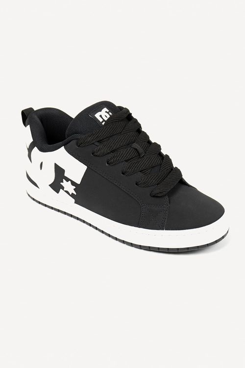 Tênis Dc Shoes Dc New Court Graffik Sd Black/White