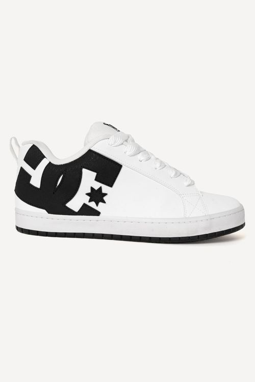 Tênis Dc Shoes Dc New Court Graffik Sd White / Black