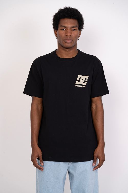 Camiseta DC Shoes M/C Back Strip Preto